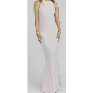 Show Me Your Mumu Chicoago High Neck Peach Beige Gown sz XS NWT